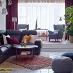 چیدمان اتاق نشیمن ایکیا