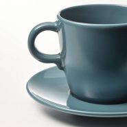 فنجان و نعلبکی نسکافه خوری ایکیا مدل FARGKLAR