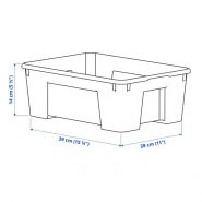 باکس درب دار پلاستیکی ایکیا مدل SAMLA