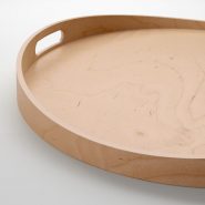 سینی گرد چوبی ایکیا مدل SKALA