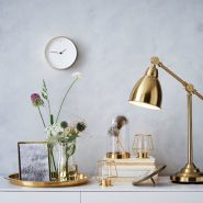 سینی استیل طلایی گرد ایکیا مدل GLATTIS